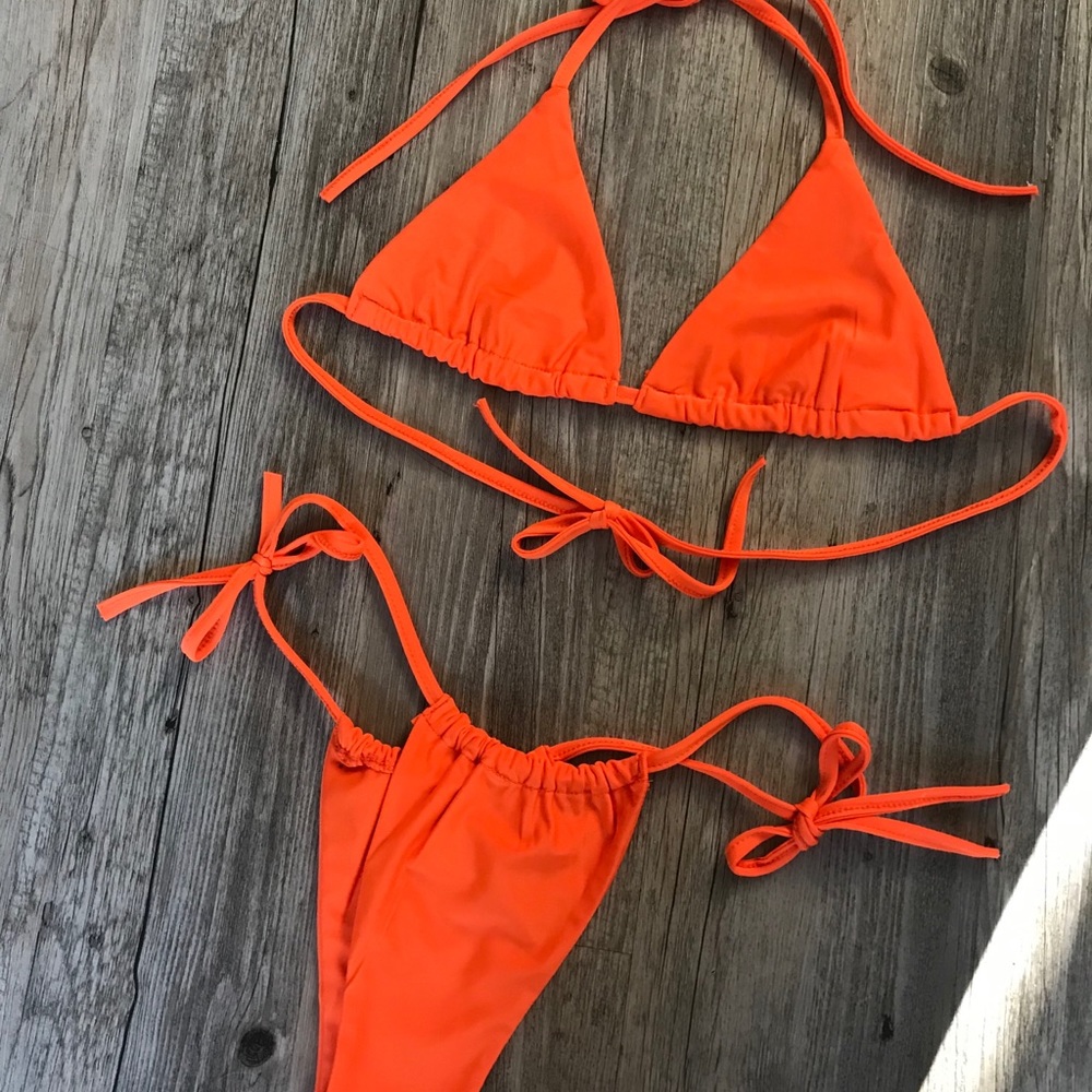Princess Polly Orange bikini set size 4